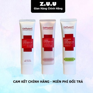 Kem chống nắng Cell Fusion C Laser / Clear / Toning Suncreen Đỏ / Xanh