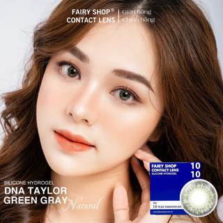 DNA TAYLOR GREEN GRAY Natural 14.0mm - Kính Áp Tròng FAIRY SHOP CONTACT LENS Độ 0 đến 6