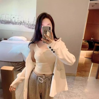Áo Bra Cottong Cổ Vuông Dây Mảnh, Áo 2 Dây Thời Trang cá Tính Kèm Đệm Mút Nâng Ngực Carla 626