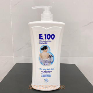 Sữa Tắm E100 Tinh Chất Sữa Dê chai 800G ( Mầu Trắng )
