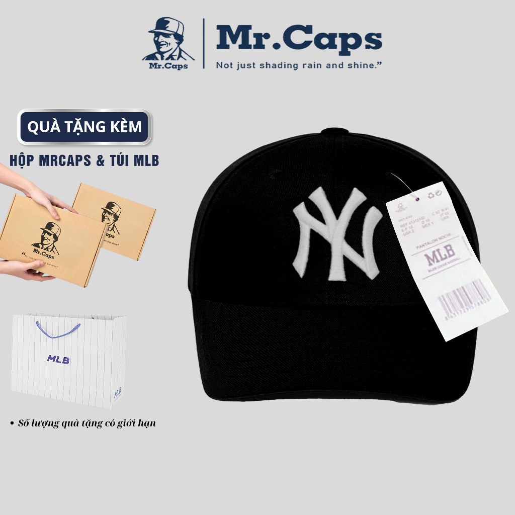 Nón lưỡi trai LA  Full Box [Hộp + Túi] - Nón kết MLB dáng thể thao Ulzzang thời trang dành cho cả nam nữ Mrcaps MLB01 | BigBuy360 - bigbuy360.vn