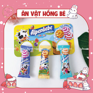 Kẹo mút que Alpenliebe vị Caramen, Nho,Trà sữa