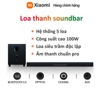 Loa thanh soundbar Xiaomi 100w 2.1 | bộ loa thanh | Bluetooth | Aux | dùng cho tv,máy tính,điện thoại di động