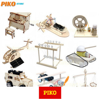 Stem đồ chơi lắp ráp bằng gỗ đồ chơi thông minh lắp ráp mô hình chất liệu gỗ
