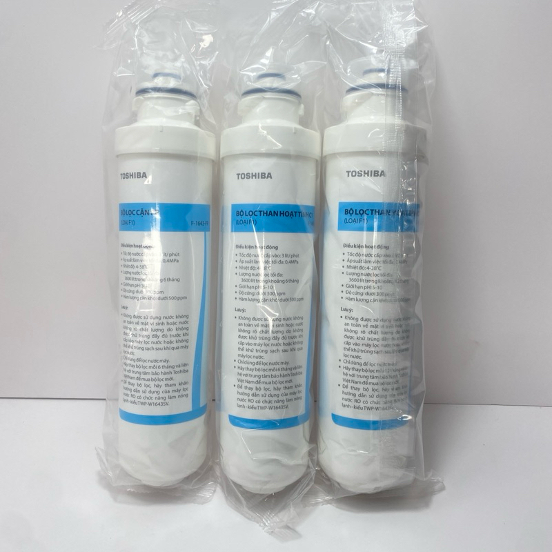 Bộ 3 lõi lọc nước Toshiba PP C1 C2