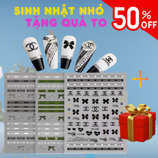 Sticker, stick dán móng siêu xinh, hình dán móng tay chanh nail