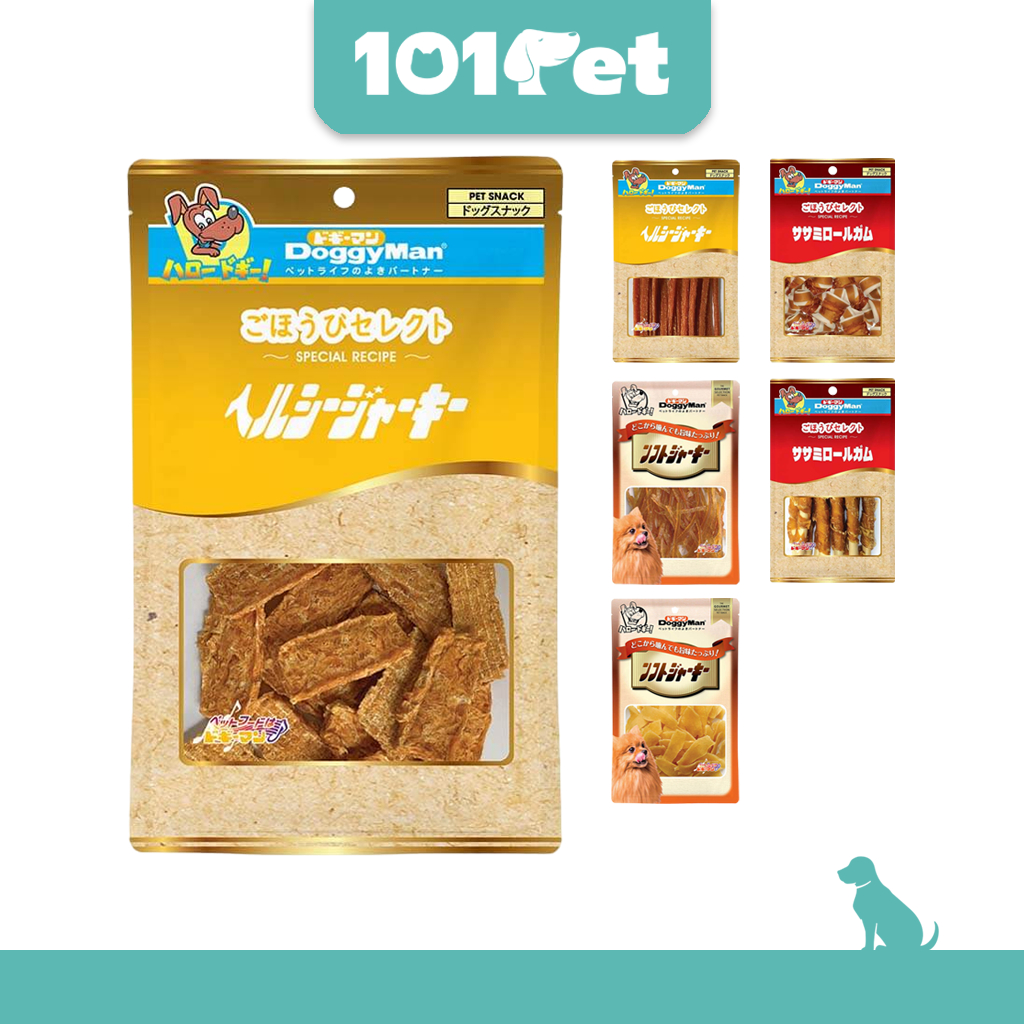 Snack Cho Chó, Snack Gà Sấy Dẻo Cho Chó DoggyMan Thơm Ngon Nhiều Loại - 101Pet