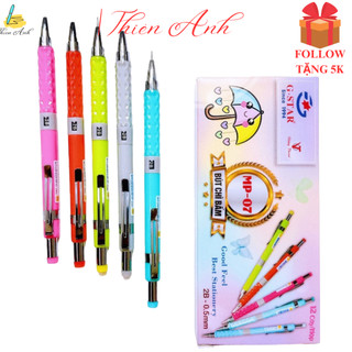 Bút chì bấm 2b Gstar MP-07 ngòi 0.5mm, viết chì bấm Gstar phù hợp cho học sinh, nhân viên văn phòng