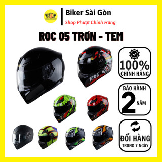 Mũ Bảo Hiểm Fullface 2 Kính ROC 05 - R05 (BH 24 Tháng) - Biker Sài Gòn
