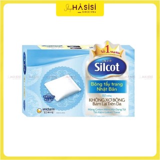 Bông Tẩy Trang SILCOT UNICHARM (82 Miếng - Xanh Ngọc)