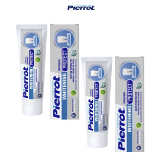 Combo 2 Kem Đánh Răng Làm Trắng Răng PIERROT Whitening Chống Ố Vàng 75ML