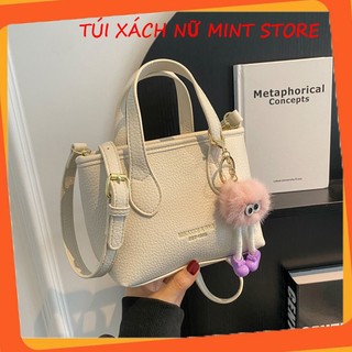 (TẶNG MÓC KHÓA) Túi xách nữ mini Mint Store có dây đeo chéo hai quai cầm tay nhỏ xinh bag PK 748