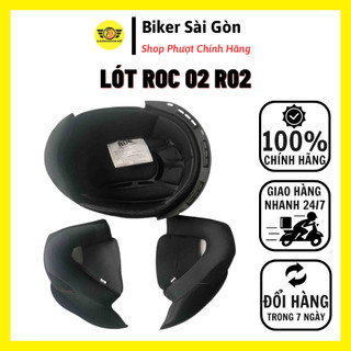 Lót nón bảo hiểm 3/4 ROC 02, R02 - Biker Sài Gòn