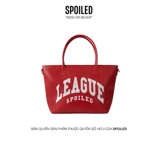 Túi Tote SPOILED cỡ lớn League Da PU cao cấp / Đỏ