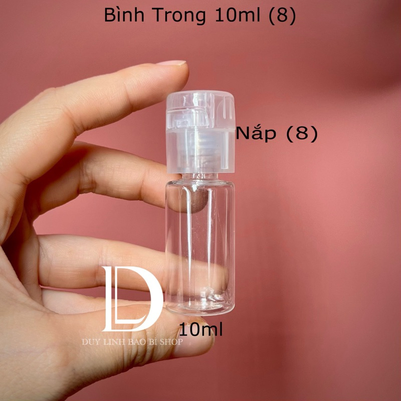 Bình chiết nhựa trong 10ml, bình nhựa chai chiết, lọ nhựa chiết mực Bình 10ml (8) Duy Linh Shop...