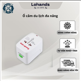 Ổ cắm du lịch đa năng điện quang nhỏ gọn tiện lợi Lohandstore