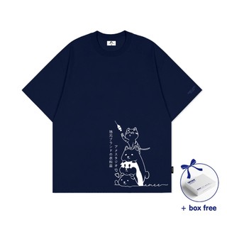 Áo thun unisex tay lỡ sporty amee studio / animals , 100% cotton 250gsm