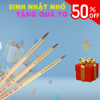 Cọ Hoa Uyki, Cọ hoa 3D, Bút đắp hoa  Bột Chanh Nail Lông Mềm