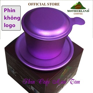 Phin cà phê màu tím - Phin nhôm anode không logo