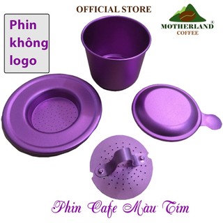 Phin cà phê màu tím - Phin nhôm anode không logo