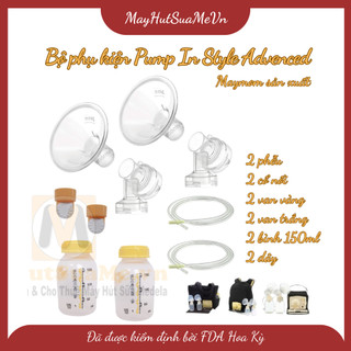 Bộ phụ kiện máy hút sữa Medela Pump - Sản xuất bởi Maymom