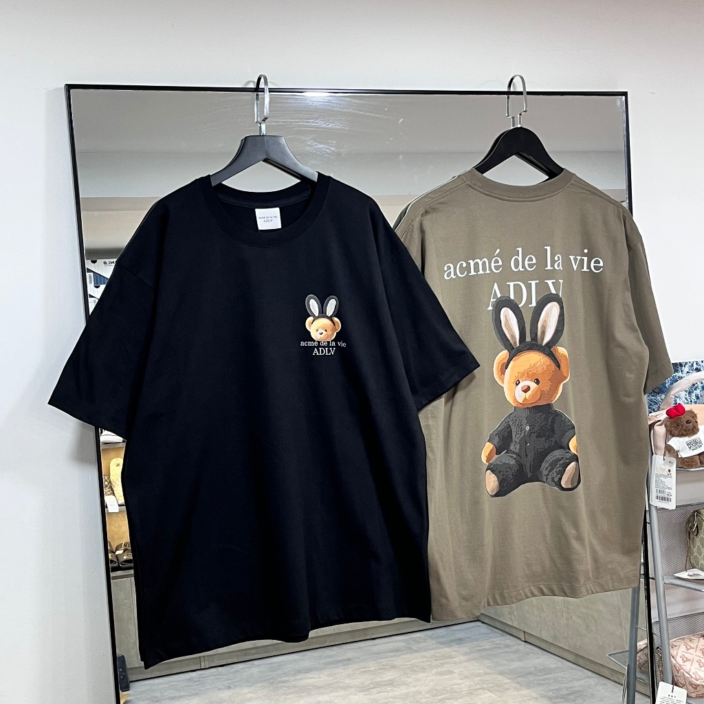 [Authentic💯] ÁO THUN ADLV BLACK RABBIT BEAR DOLL - GẤU THỎ ĐEN - ÁO THUN ADLV CHÍNH HÃNG