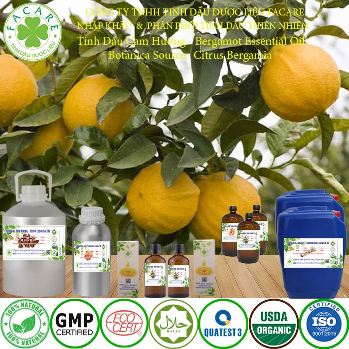 Tinh dầu Cam Hương - Bergamot Essential Oil 10ml/50ml/100ml