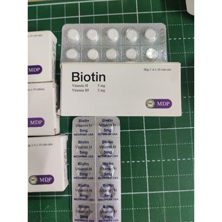 Hộp 20 viên biotin hỗ trợ da, tóc ,móng, ngăn ngừa rụng tóc