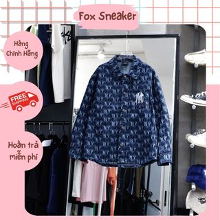 Áo Sơ Mi MLB Mono Denim Unisex Cube Monogram Chính Hãng CODE : 3ADRM0734 I FOX SNEAKER