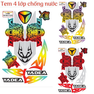 (Nhiều mẫu màu)Tem xe điện X Men mẫu Yadea in tặng kèm logo Yadea,tem 4 lớp chống nước