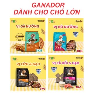 Thức ăn chó lớn ganador adult gói 3kg