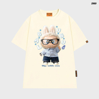 Áo phông cotton Labubu Bác Học áo  kiểu áo unisex Áo thun cotton Labubu Bác Học áo  kiểu áo unisex thời trang nữ