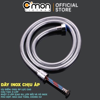 Dây sen, dây xịt inox chịu áp lực cao 1.2m - 1.5m C'mon DS-02B