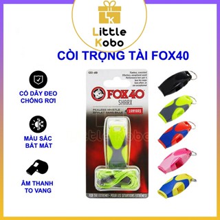 [Fox 40 Sharx] Còi Cá Mập Còi Trọng Tài Có Dây Còi Thổi To Vang Phụ Kiện Thể Thao Bóng Đá Đồ Chơi