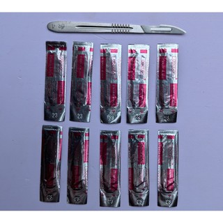 Lưỡi dao mổ số 23 và cán dao mổ số 4