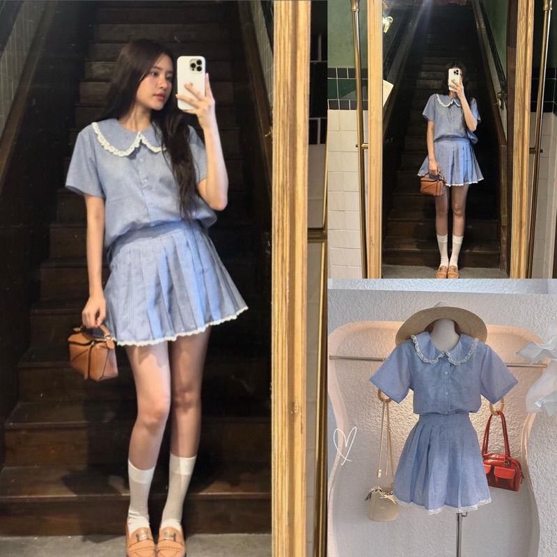 Đầm xô tay búp maxi thêu