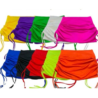 Saurus -Váy rút dây CẠP V nữ 2 lớp, quần váy rút tập thể thao thun co giãn tập gym, yoga, aerobic, tennis...