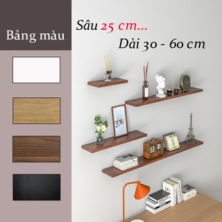    Hàng mới     R25cm 30 - 60cm   Kệ Gỗ Gắn Tường Tặng Kèm Vít Âm Tường Thanh Gỗ Gắn Tường chống ẩm 