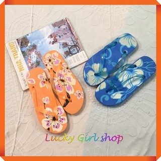[GIÁ MỀM] Dép Lào Nữ/ Dép Xỏ Ngón Nữ Đế Xốp Hoa Big Size 40-42 - Hàng Việt Nam - Lucky Girl shop NHA TRANG