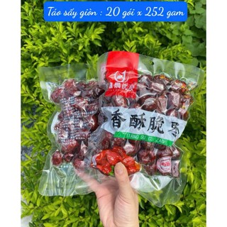 Set 2 gói Táo đỏ không hạt sấy giòn tan 252g