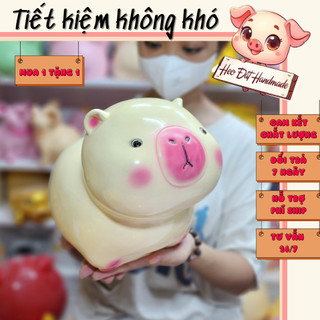 Heo đất Lợn đất Heo đất tiết kiệm dễ thương, Heo Đất Handmade, Heo Capybara sz to