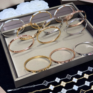 Vòng tay nữ titan cao cấp không han gỉ, lắc tay thời trang siêu hot