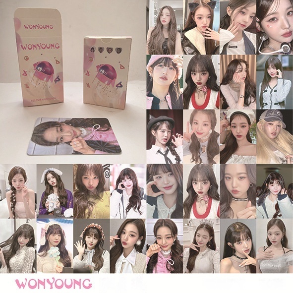 Set 50 photo card unoff Hologram WONYOUNG - IVE Dễ thương 2024