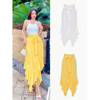 HIPU.VNXK - Chân váy f21 đuôi cá phối lưng thun 2 màu.