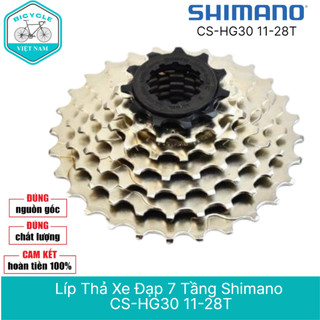 Líp thả xe đạp 7 tầng shimano cs-hg30 11-28t