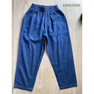 Quần jeans giấy nữ dáng Baggy lửng -Zart Fashion