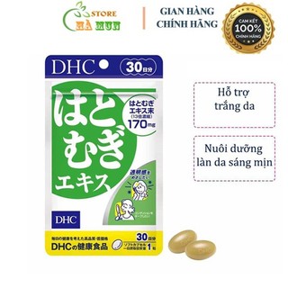 Viên uống trắng da DHC Adlay Extract 30 ngày hỗ trợ làm đẹp da