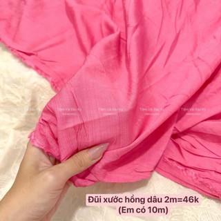 Vải đũi lạnh hồng dâu 2m