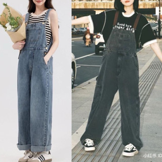 [2hand] Quần yếm jeans, quần yếm dài, yếm jeans si