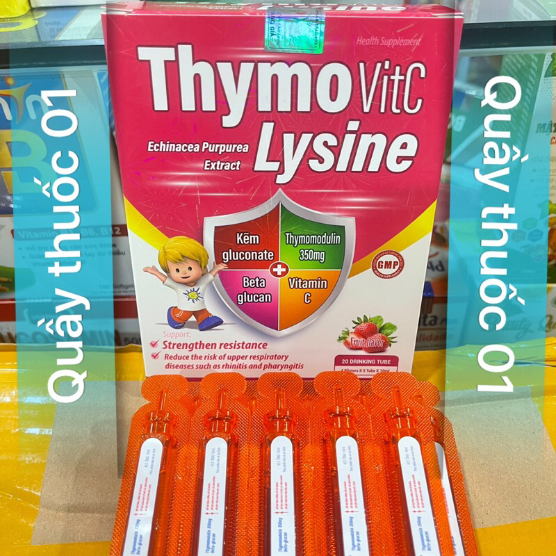 THYMOZINC FORKIDS hộp 20 ống giúp bé ăn ngon tăng sức đề kháng
